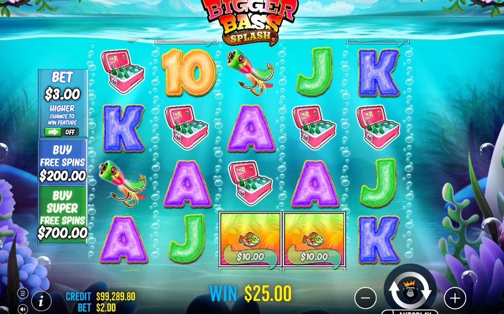 Base Game, 5 x 4 rutnät och 12 fasta vinstlinjer